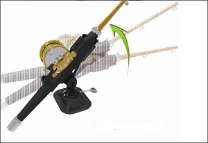 Fishing Rod Holder for Inflatable Boats & Float Tubes.